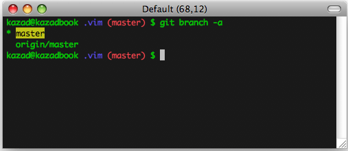 git branch highlighting